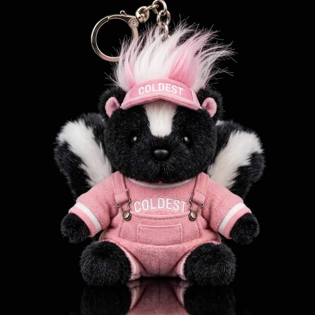 Thea the Skunk water bottle design