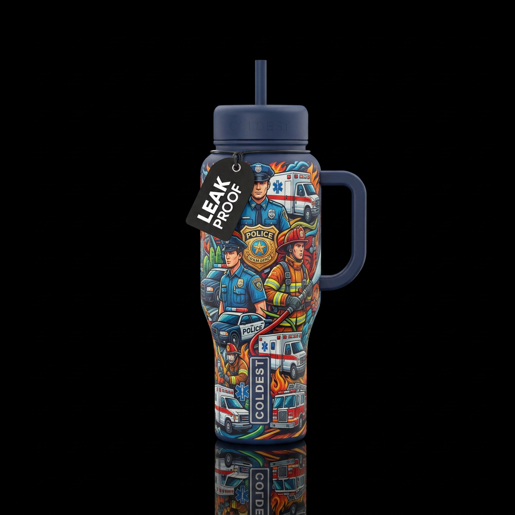 First responders water bottle design