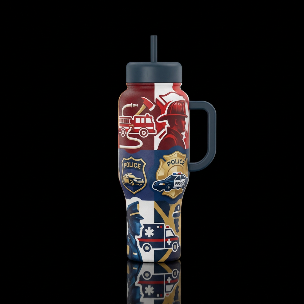First responders water bottle design