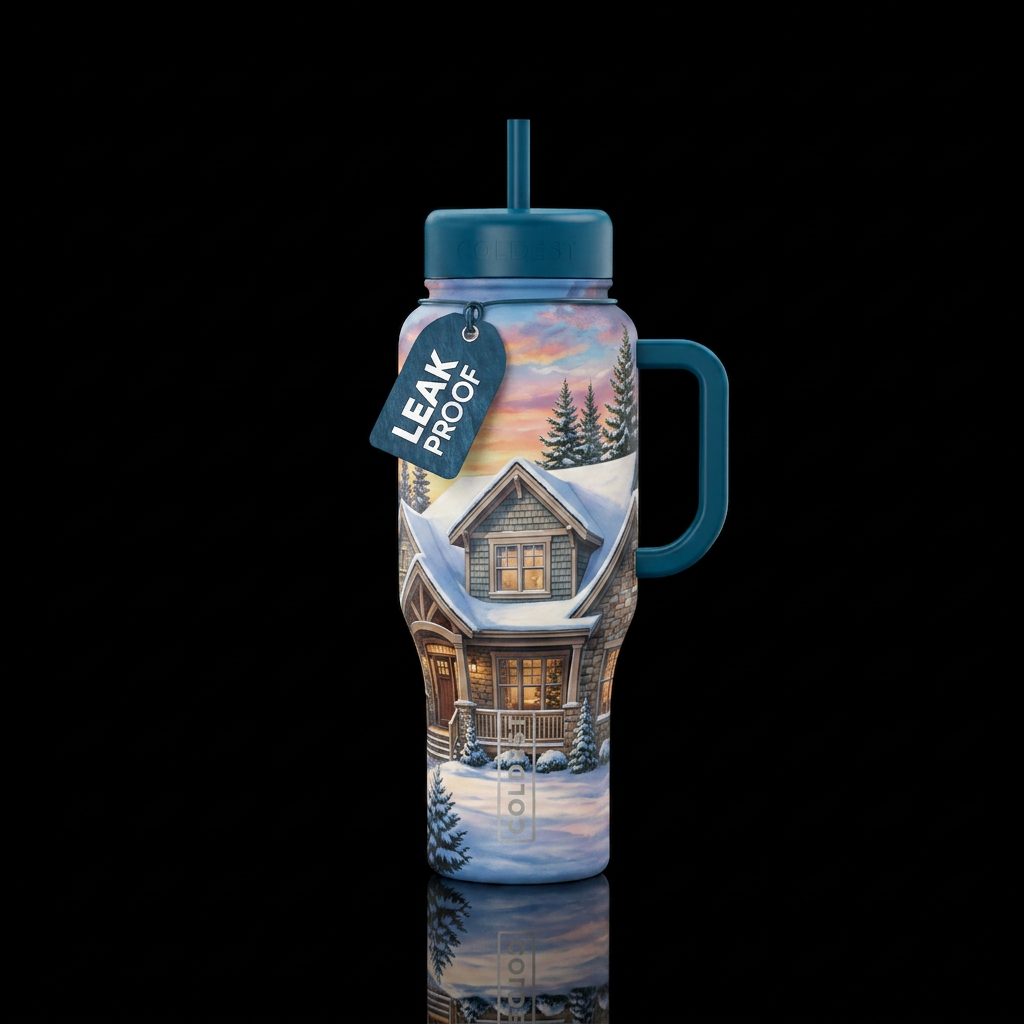 Winterbstors two story ranch house water bottle design