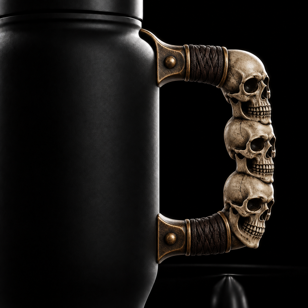 Skully stack water bottle design
