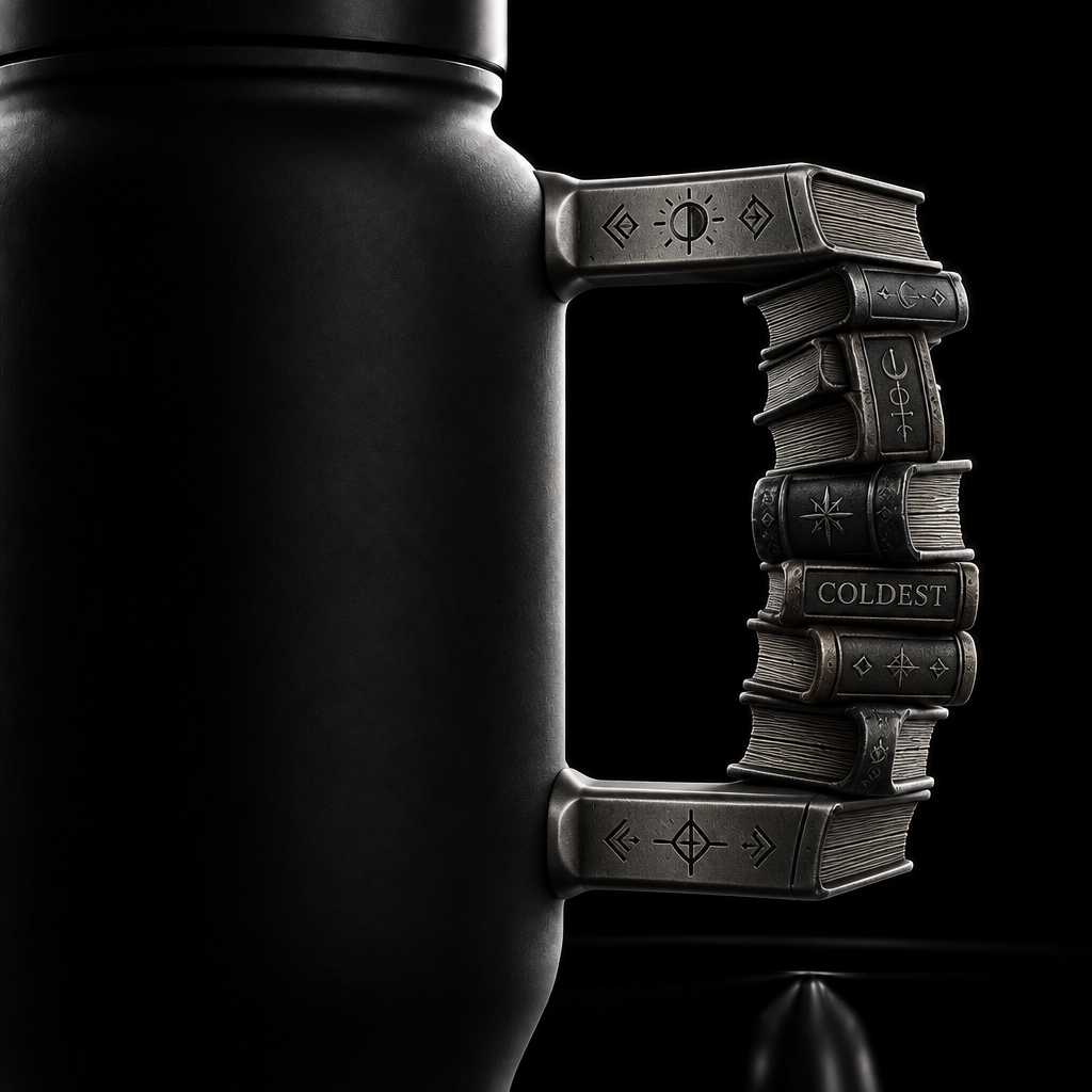 Book lover water bottle design