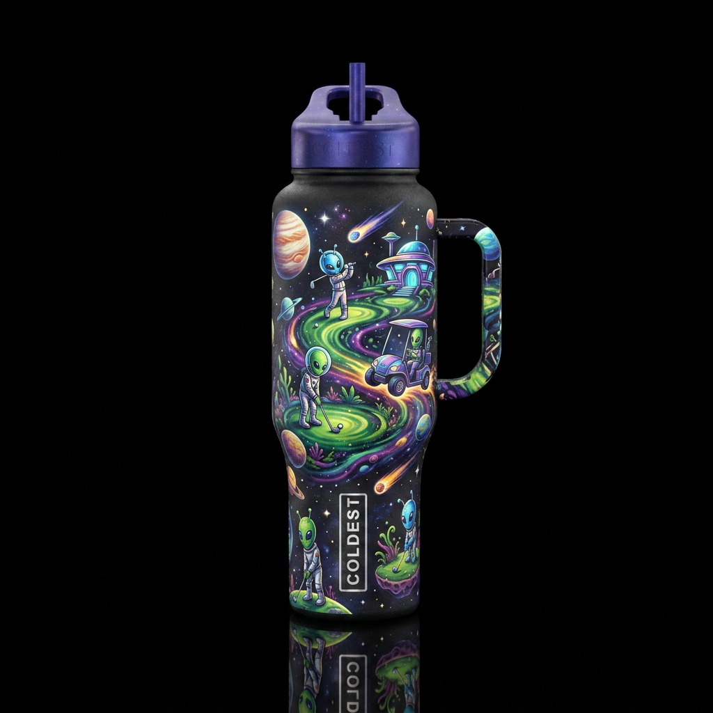 Fore Fore Away water bottle design