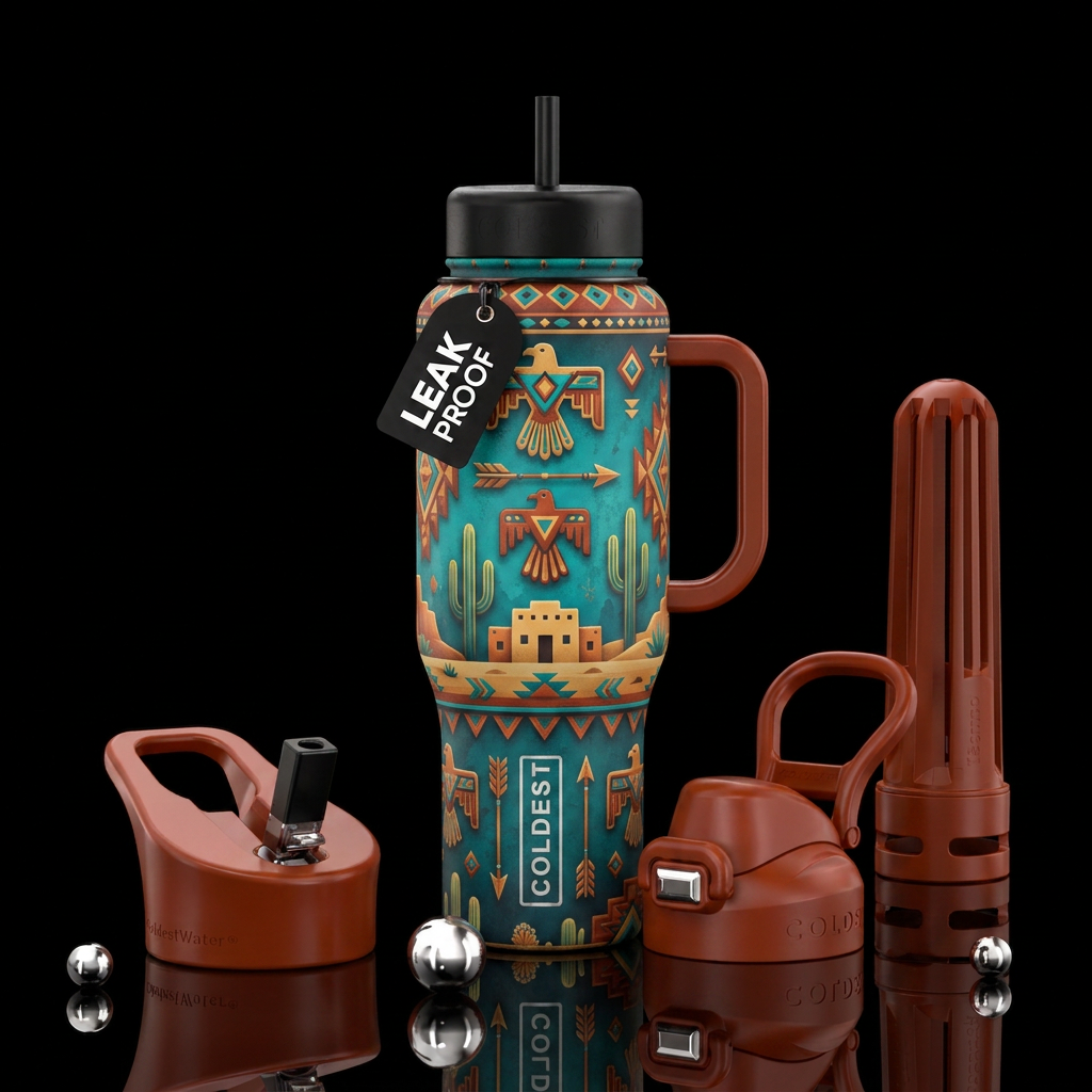 Land of Enchantment water bottle design