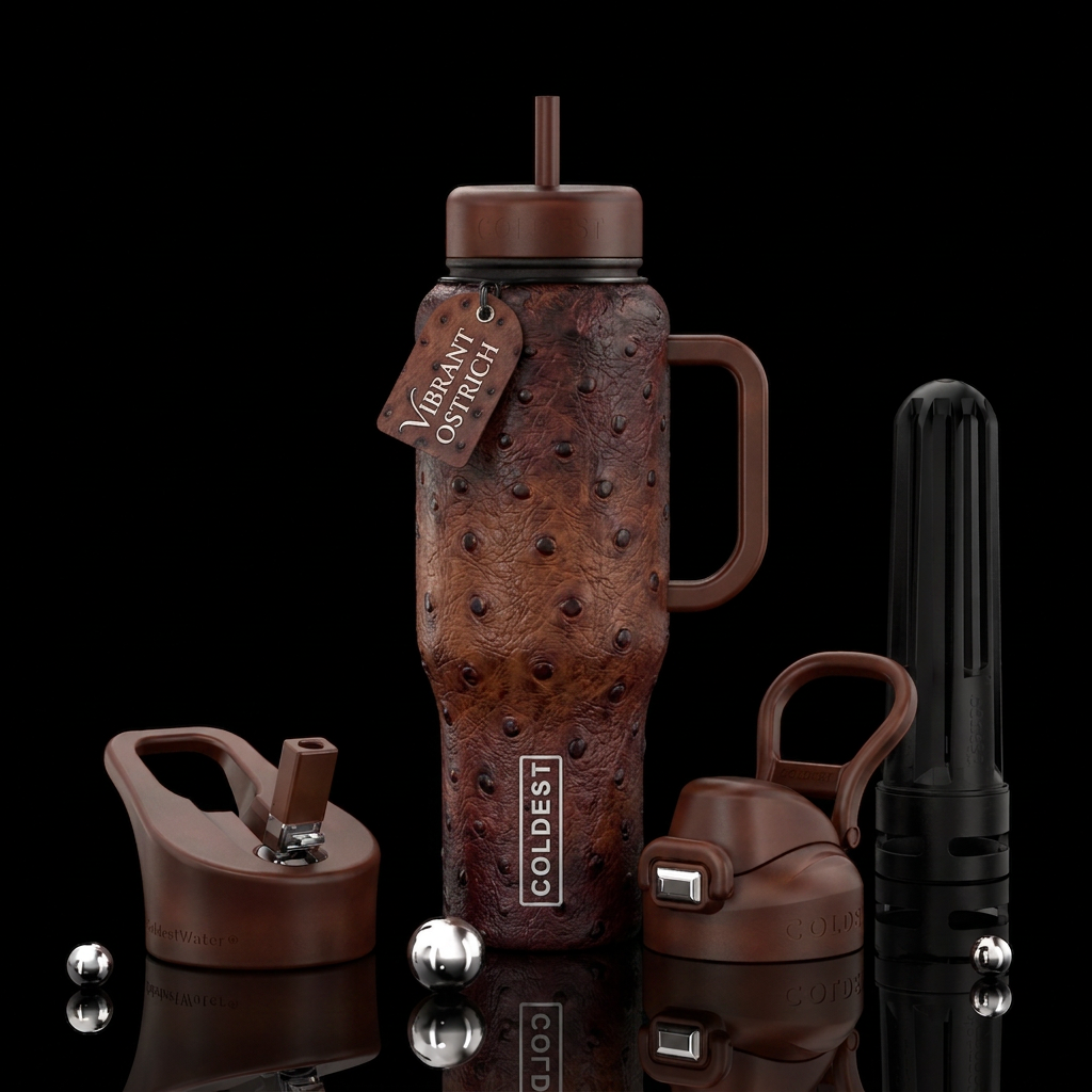 Walking Masterpiece water bottle design