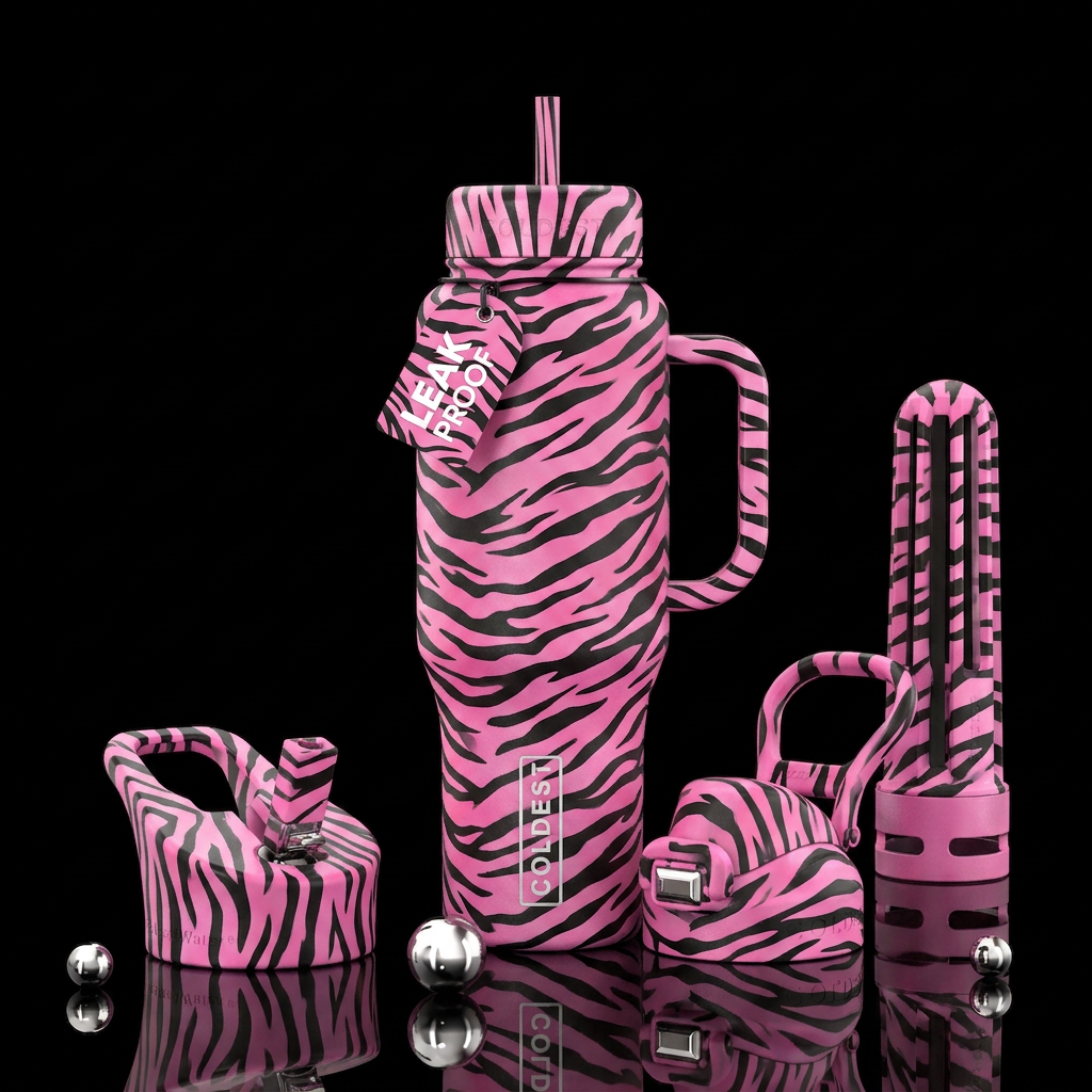 Queen of the Jungle water bottle design