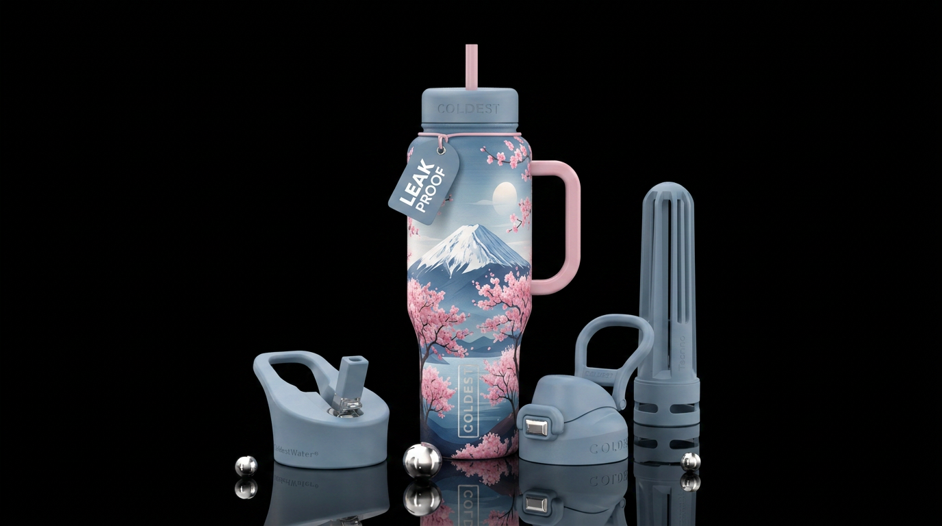Peace and Tranquility water bottle design
