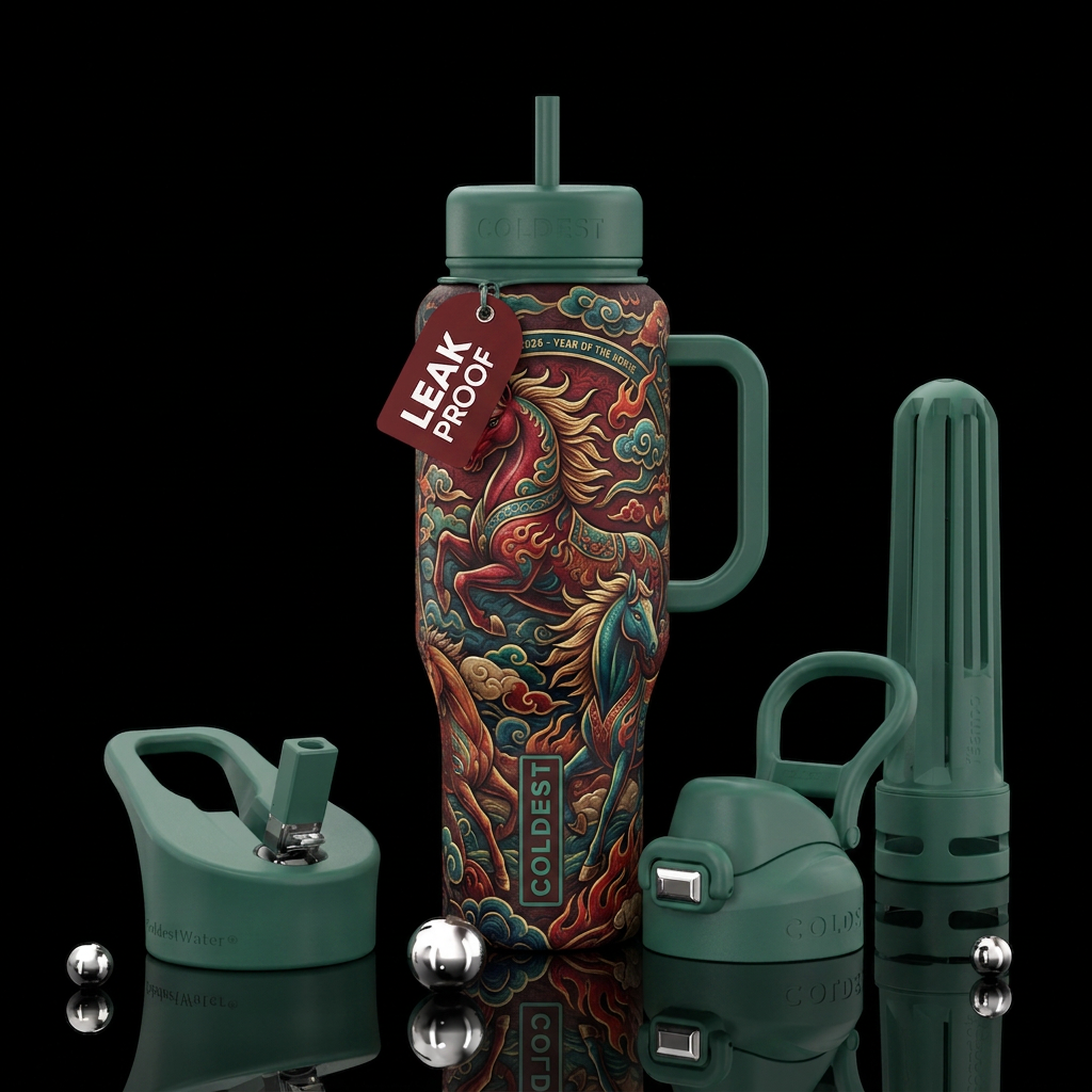 Year of the horse water bottle design