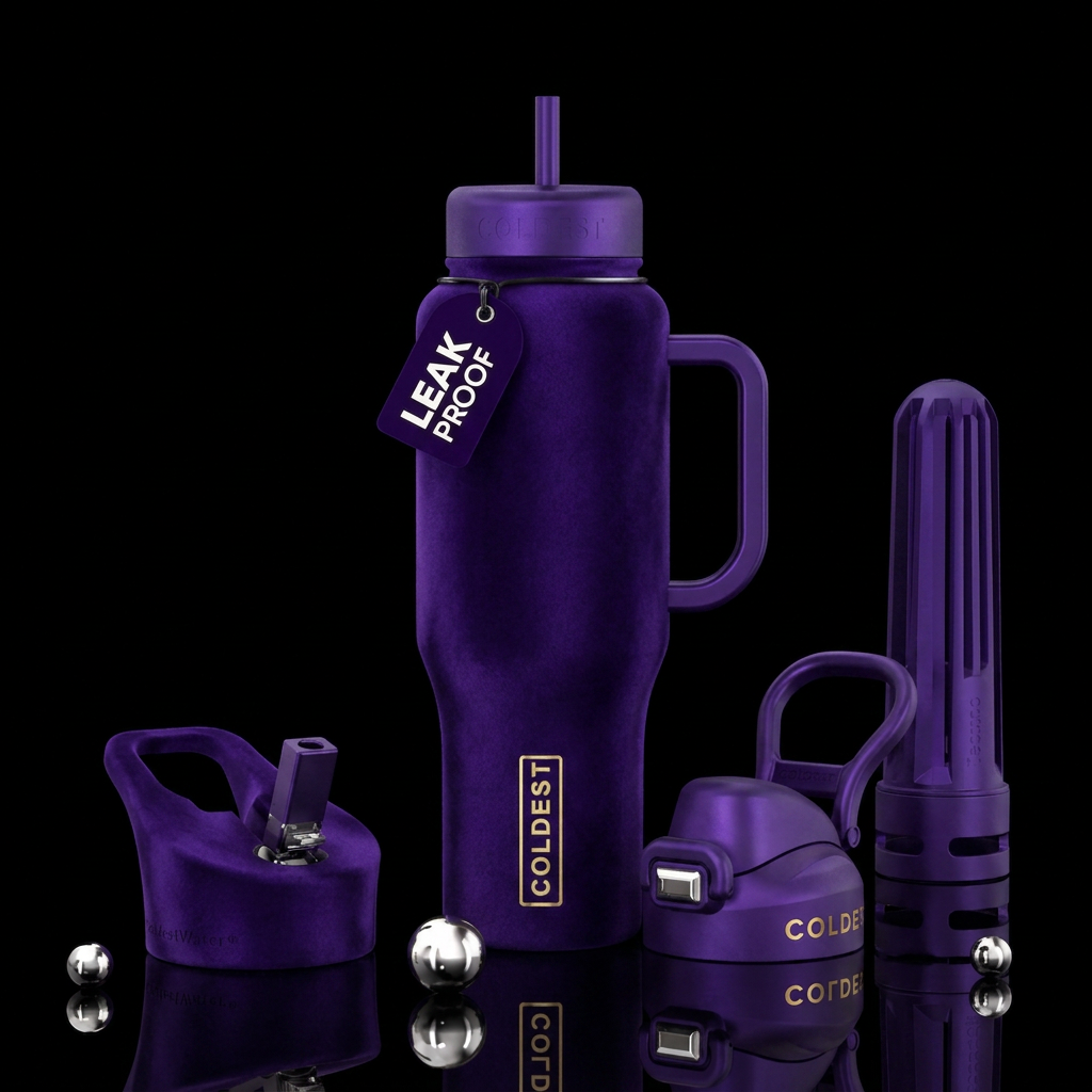 luxurious water bottle design