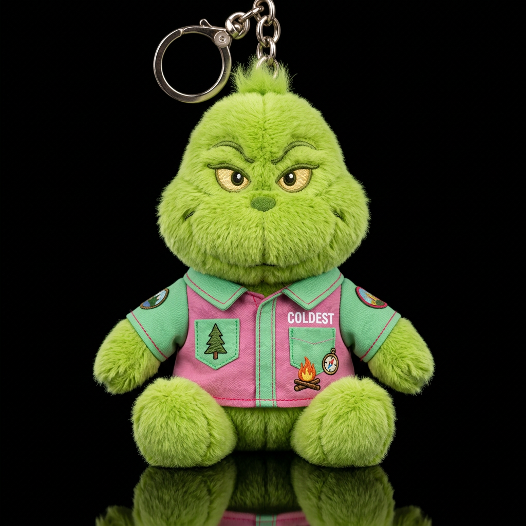 Grinch water bottle design
