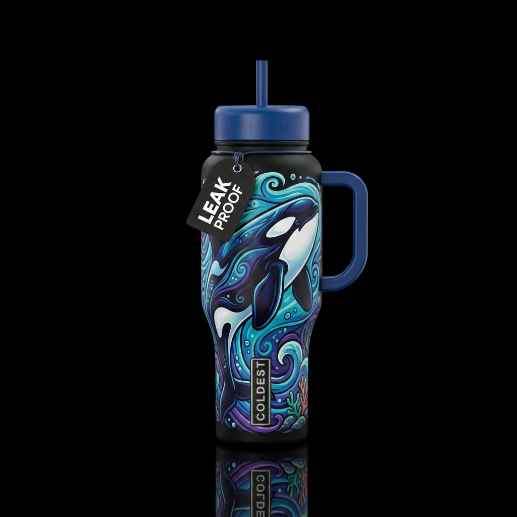 Orca water bottle design