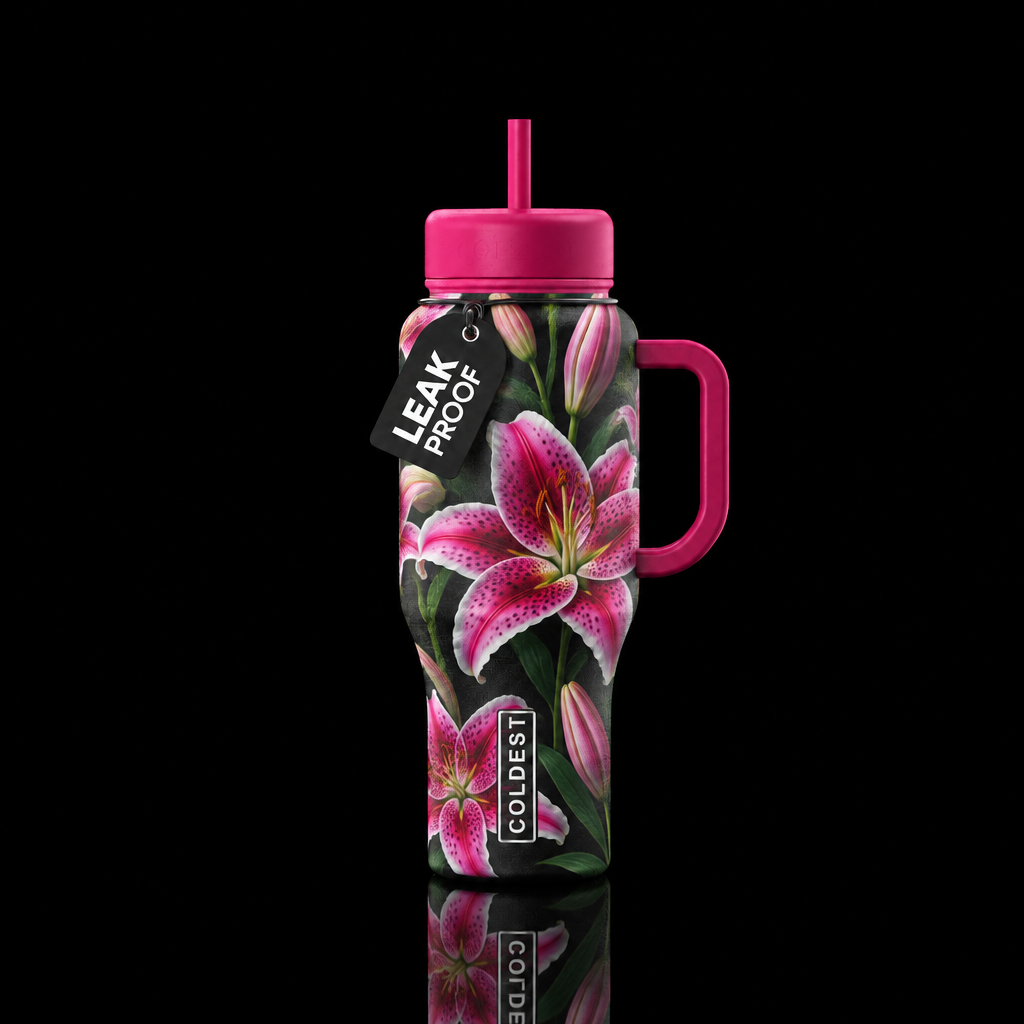 Beautiful Lily water bottle design