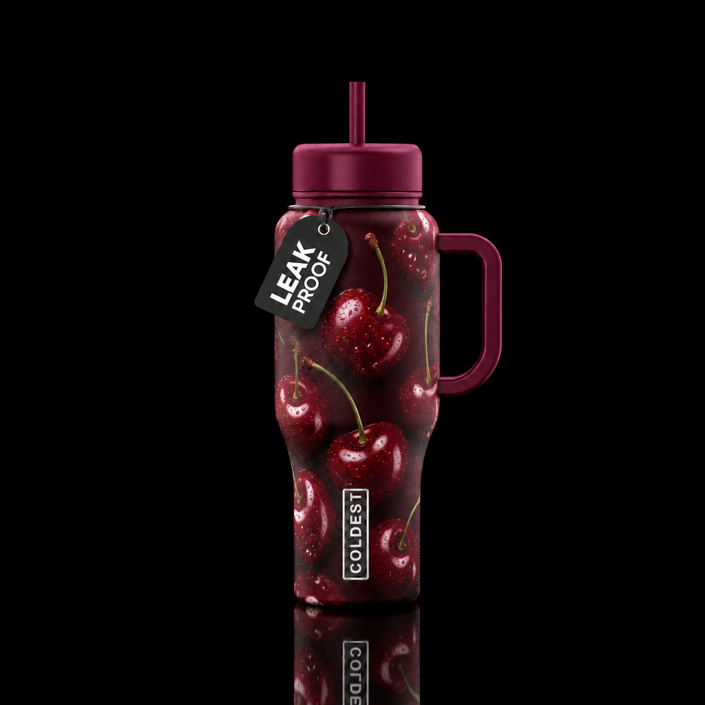 Black Cherry water bottle design