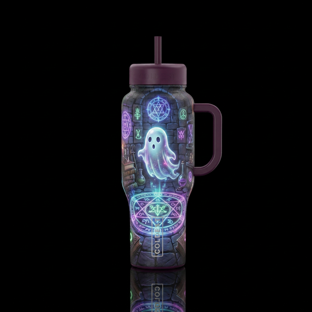 wicked deeds water bottle design