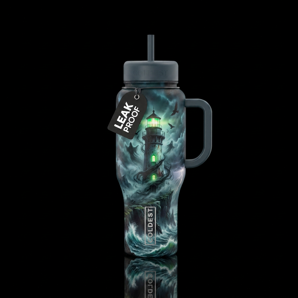 The watchers never rest even after death water bottle design