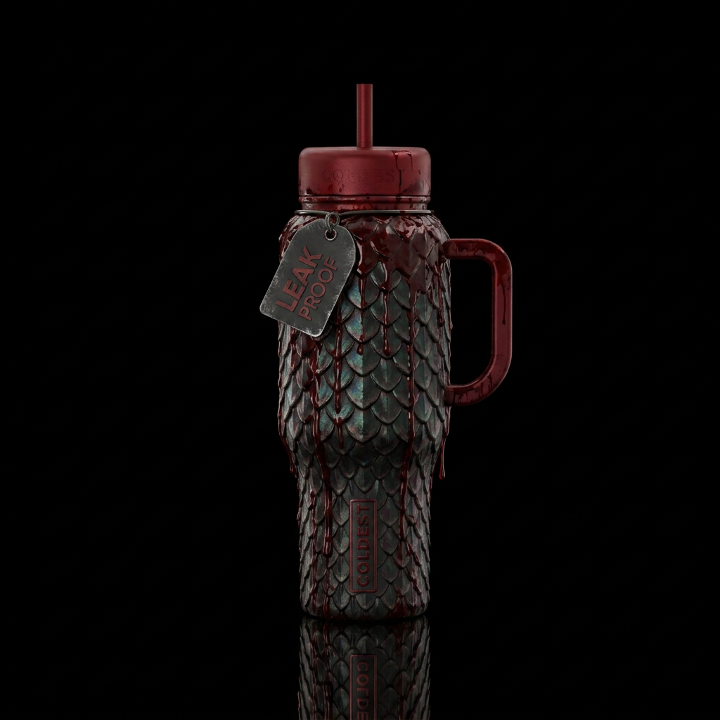 Dragon's pain water bottle design
