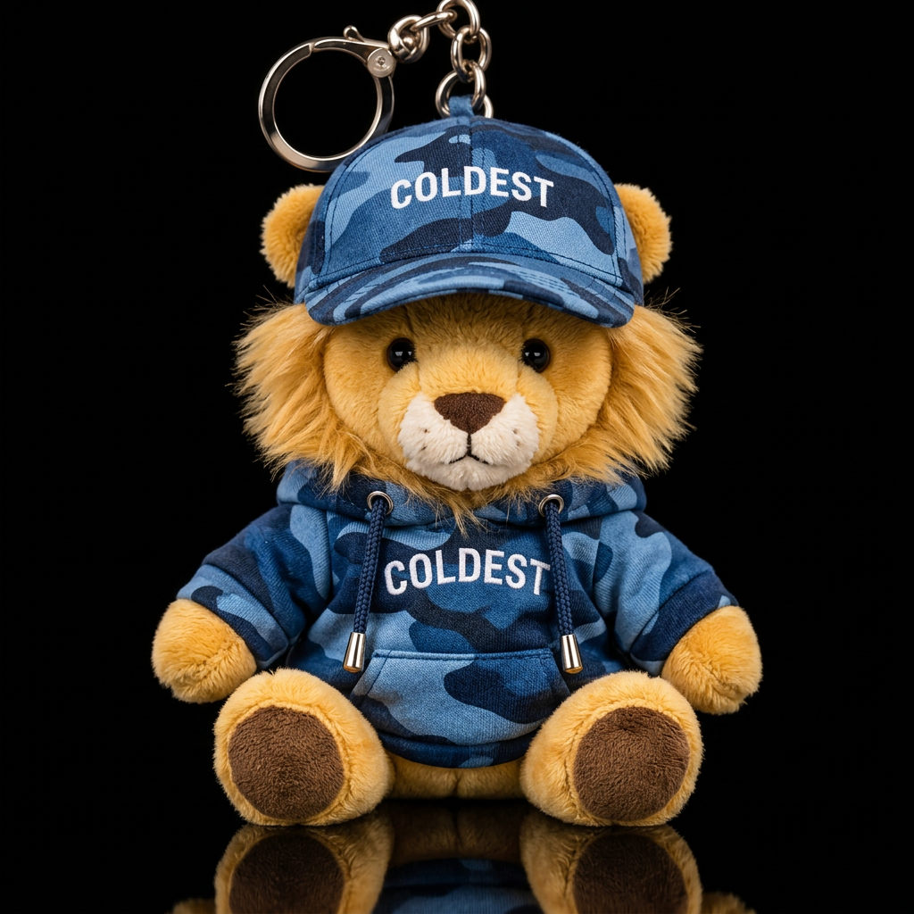 Cameo Lion water bottle design
