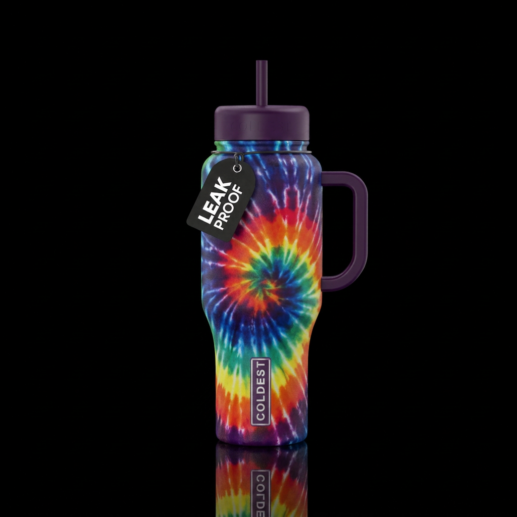 Tie-dye, Stylistic water bottle design