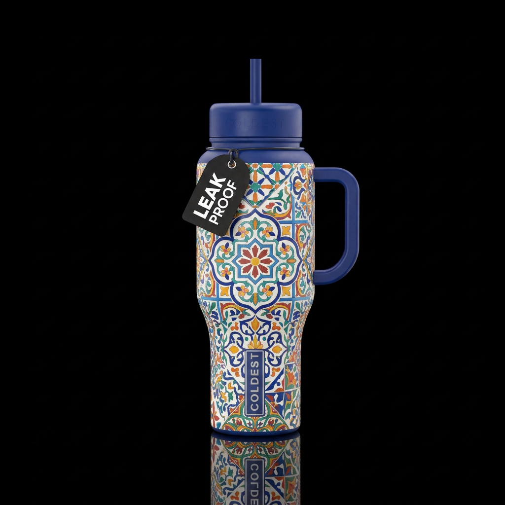 Moroccan Charm water bottle design