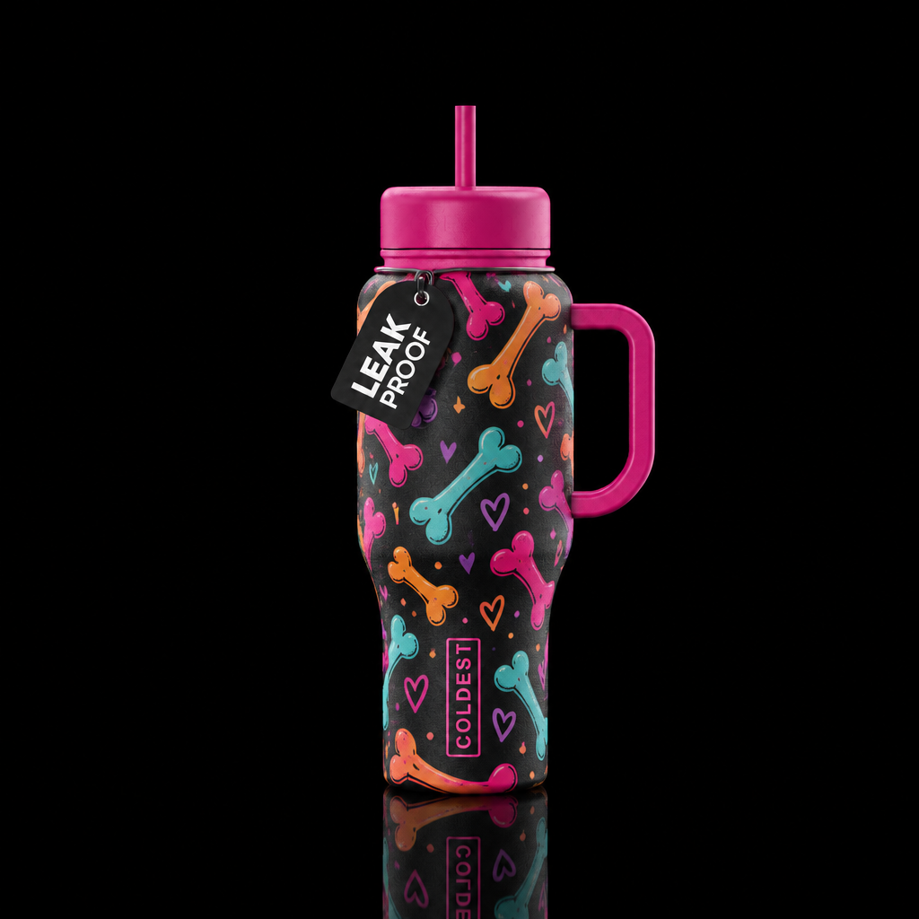 Lovely Bones water bottle design