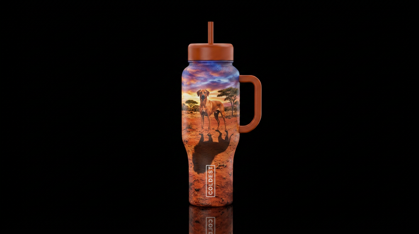 Lion hunter water bottle design