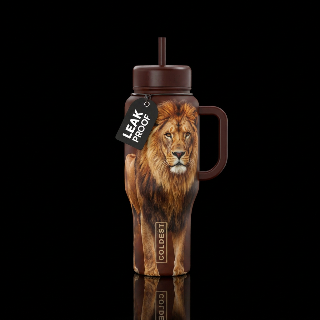 On Safari water bottle design