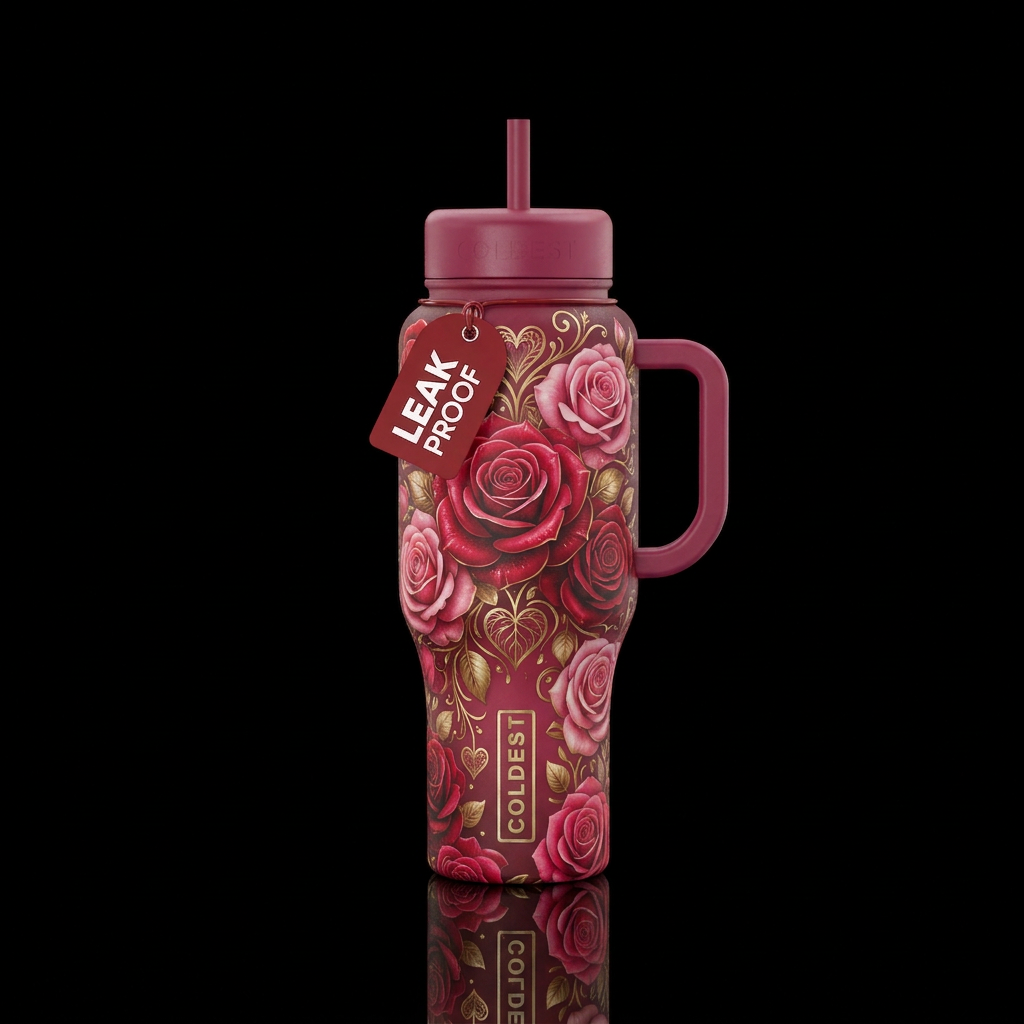 Buy me a rose 🌹 water bottle design