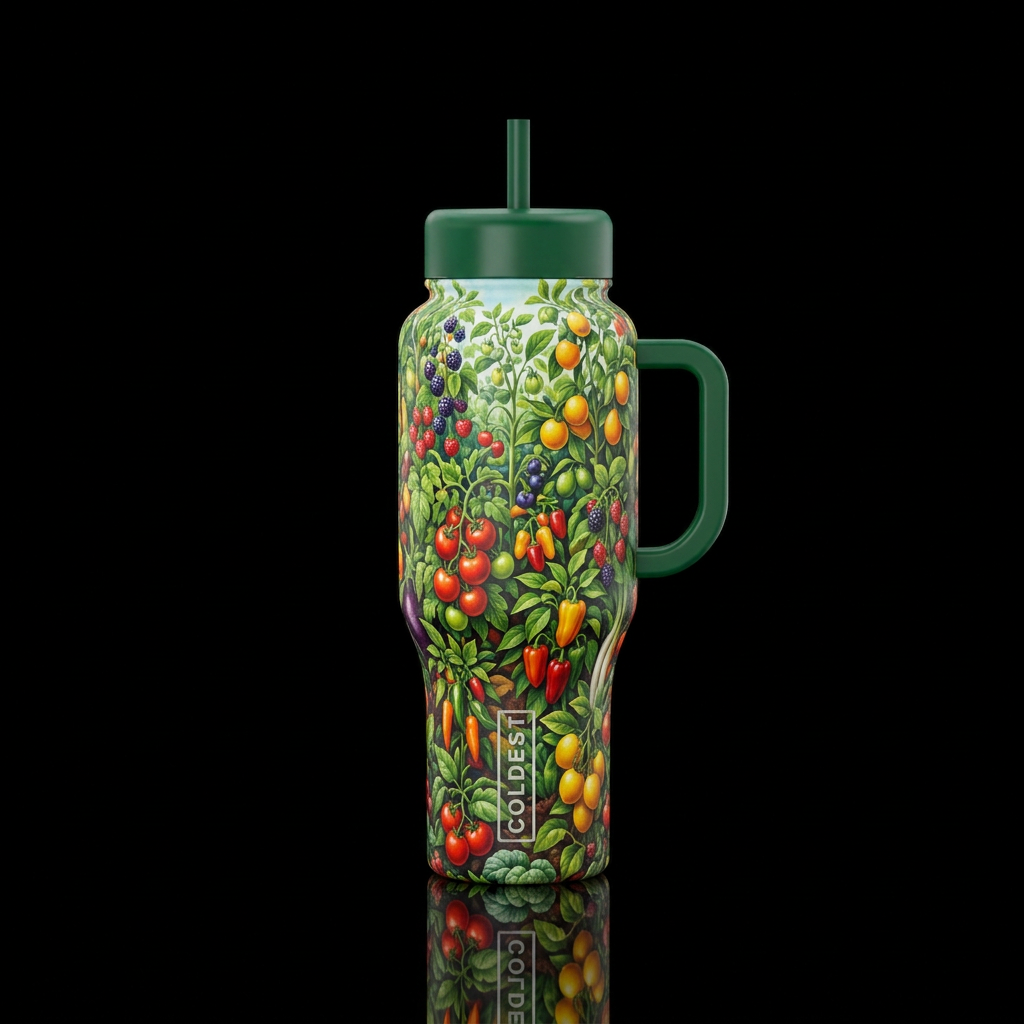 The green thumb water bottle design