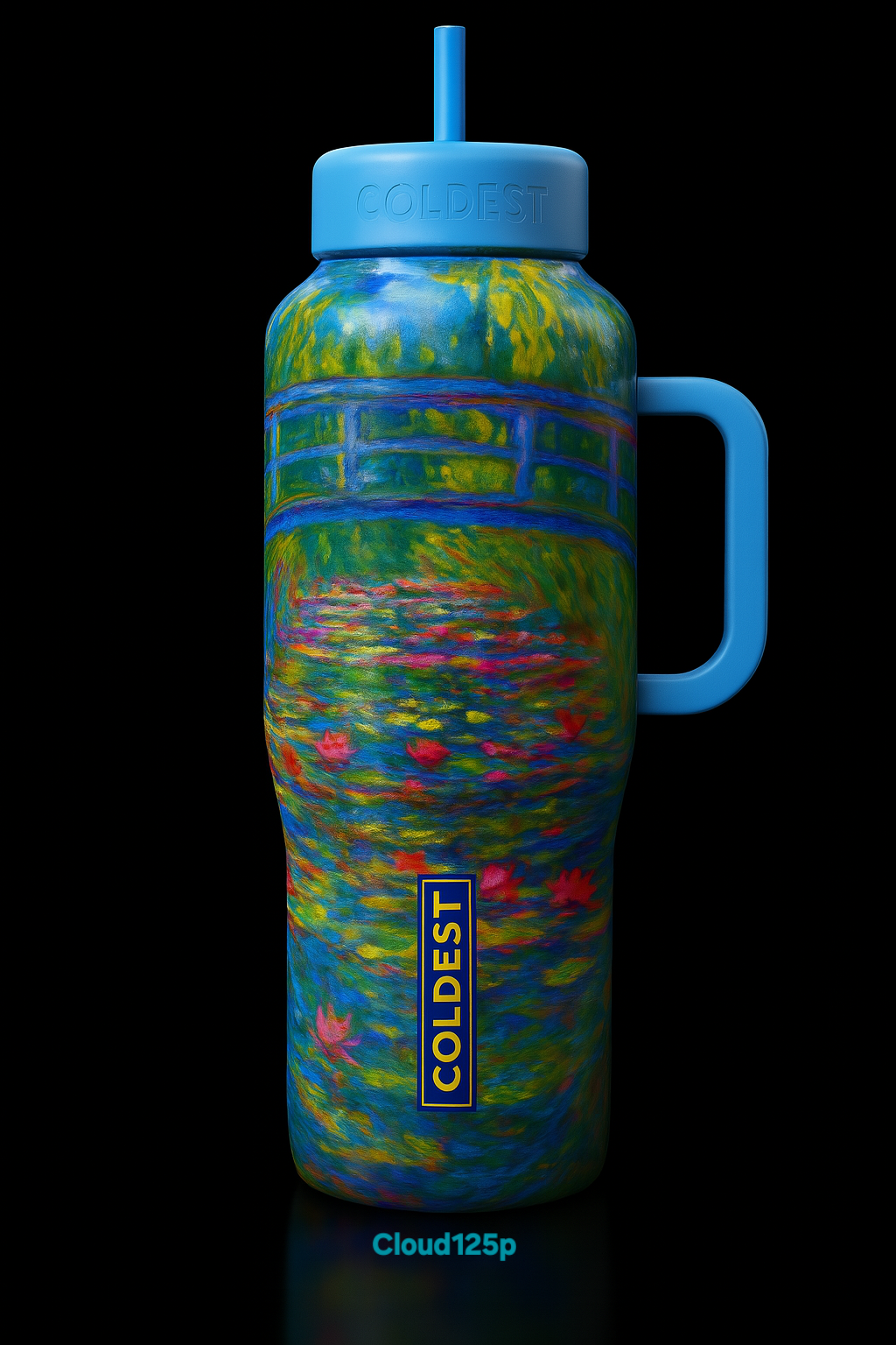 Water Lillies by Claude Monet water bottle design