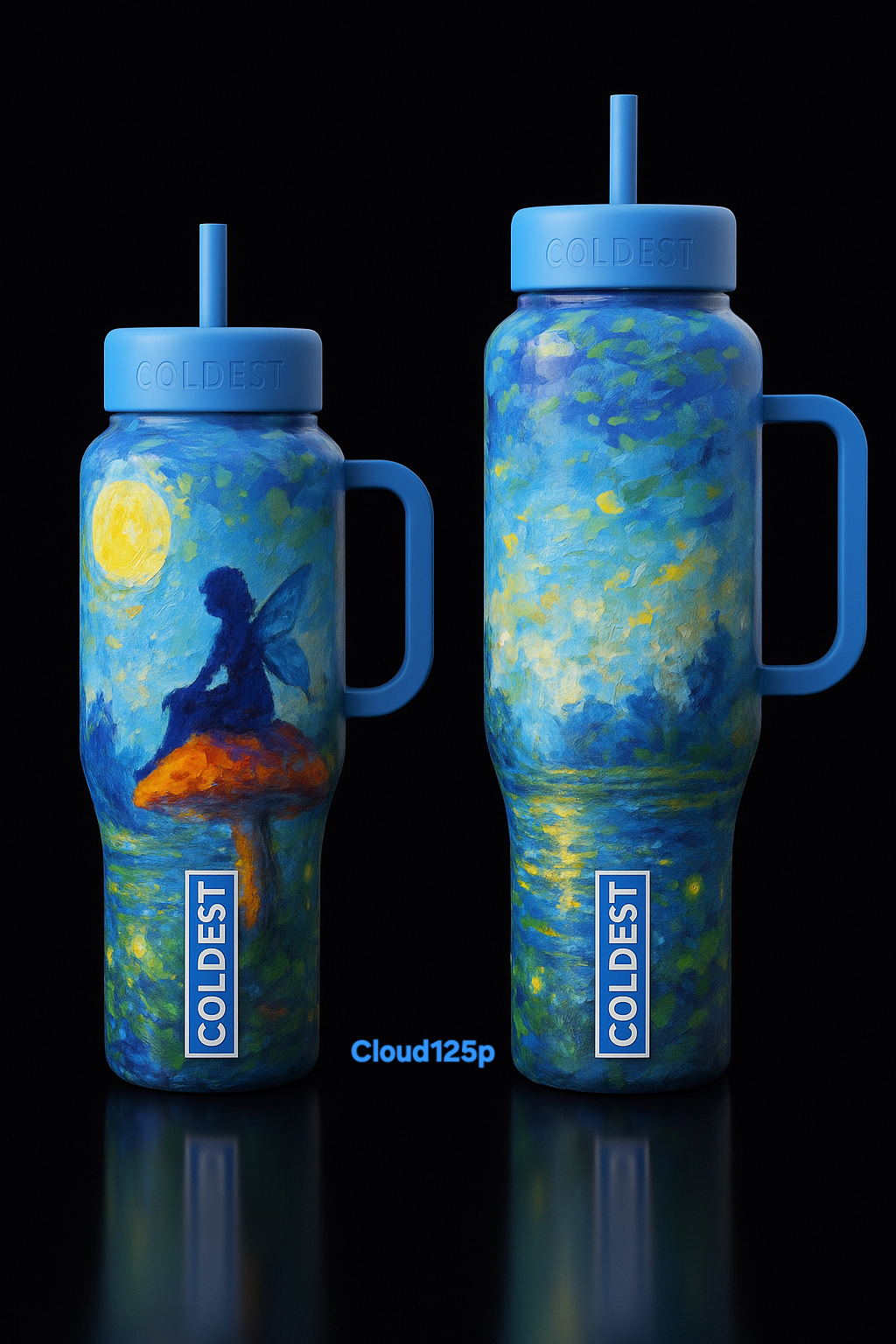 Fairy Night water bottle design