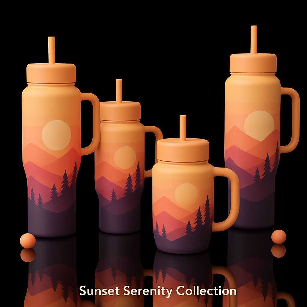 Savana Flame water bottle design