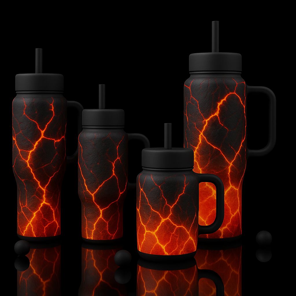 Magma Core water bottle design