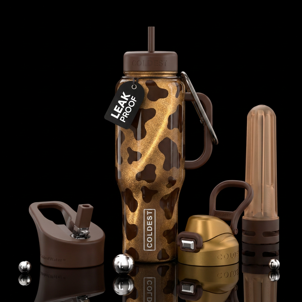 Magnetic Mocha water bottle design