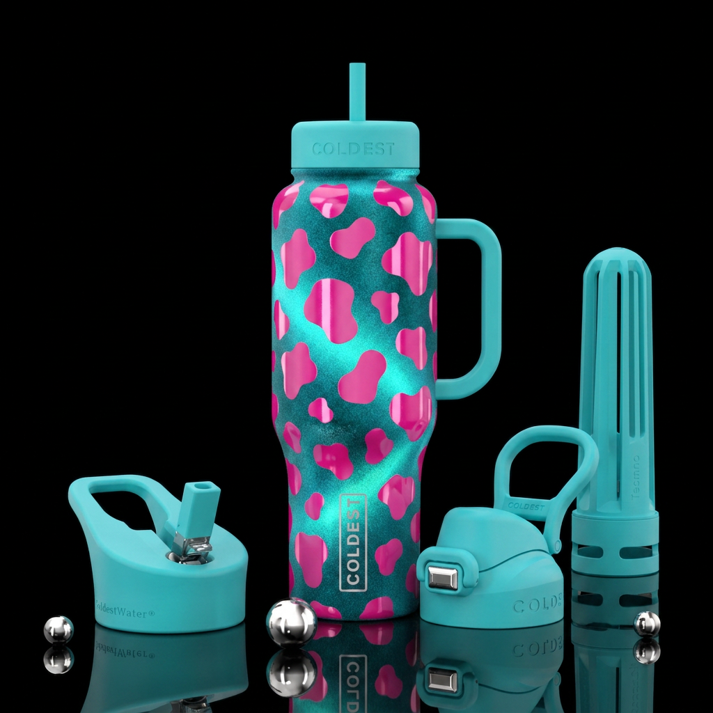 Magnetic Wave water bottle design