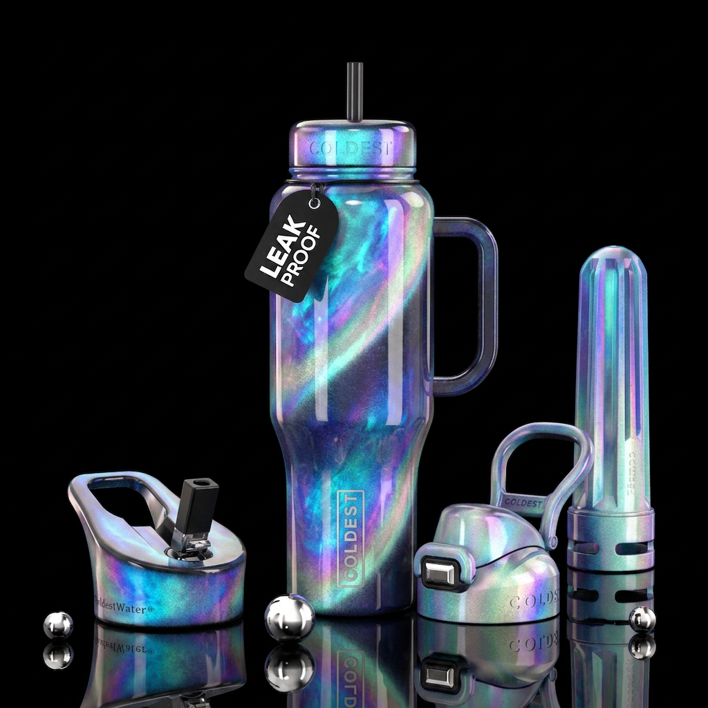 Magnetic Opal water bottle design