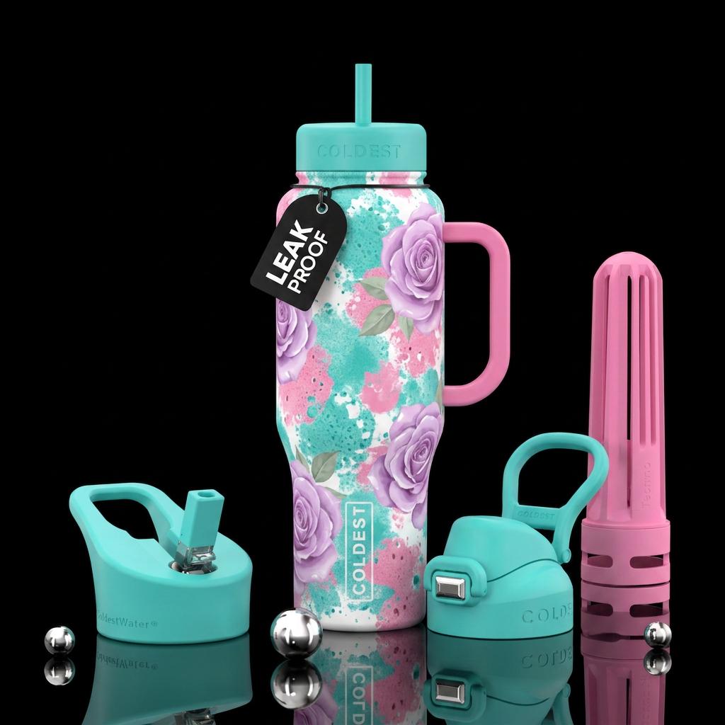 Lilac Splash 2 water bottle design