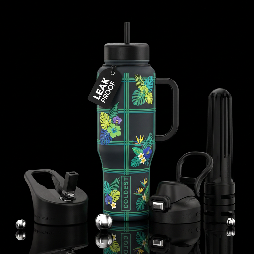 Tropical Grid water bottle design