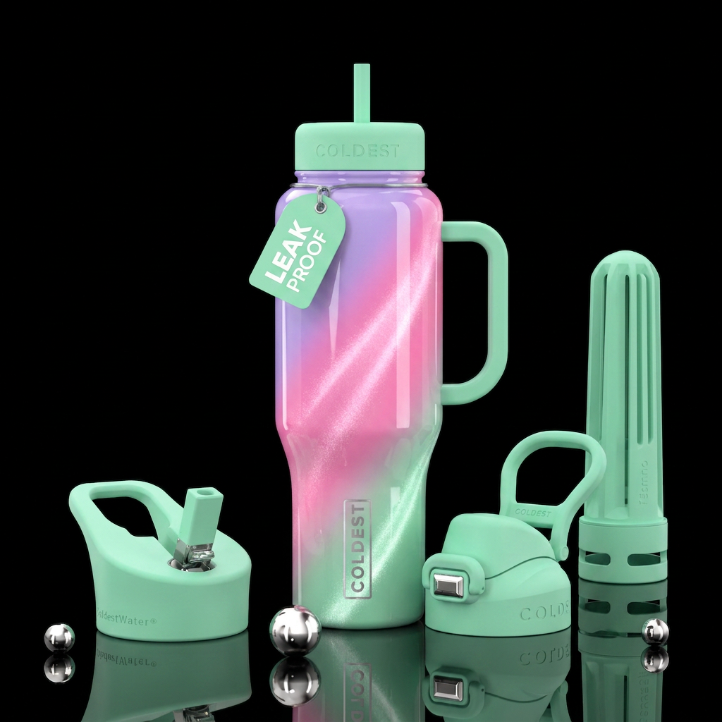 Magnetic Daydream water bottle design