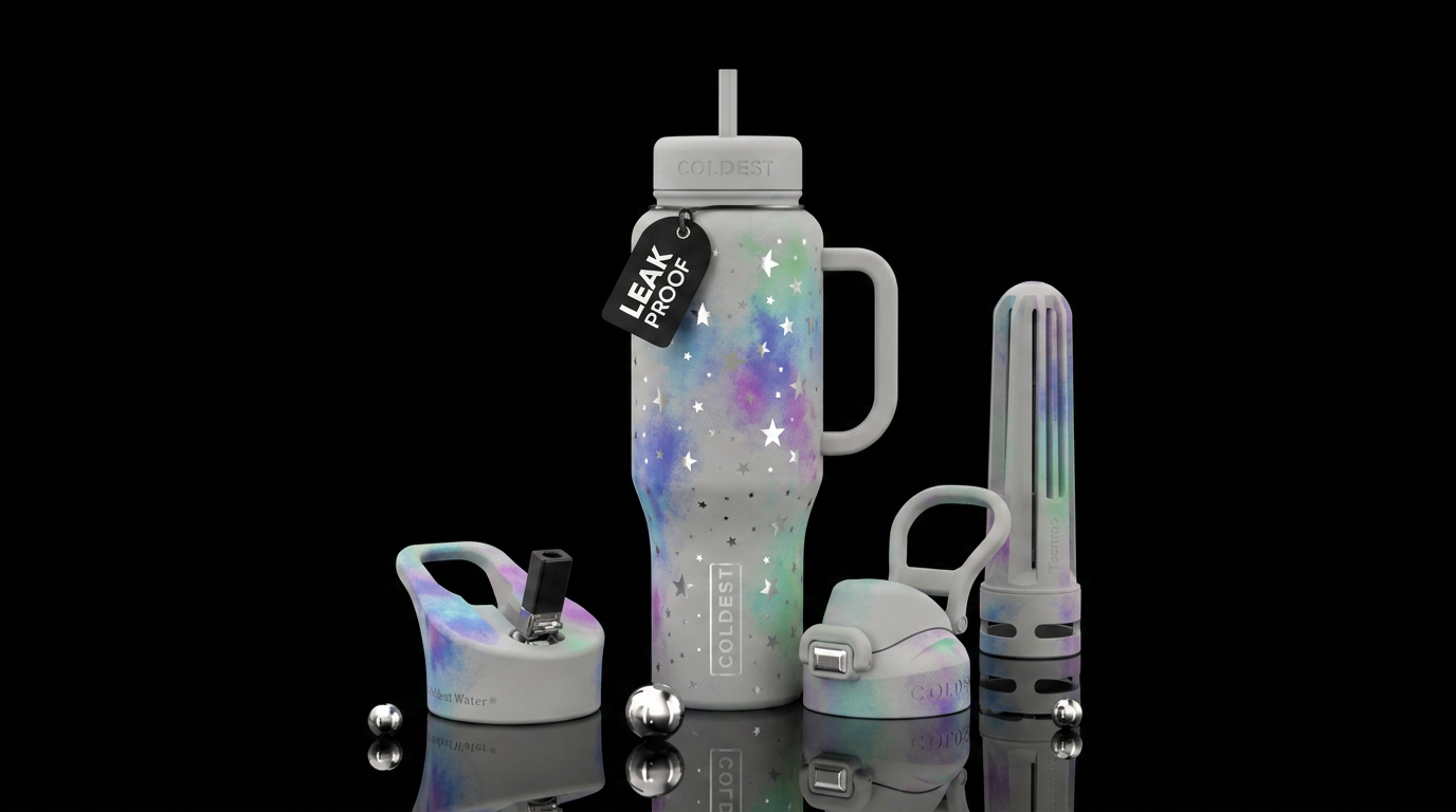Starlit Slate water bottle design