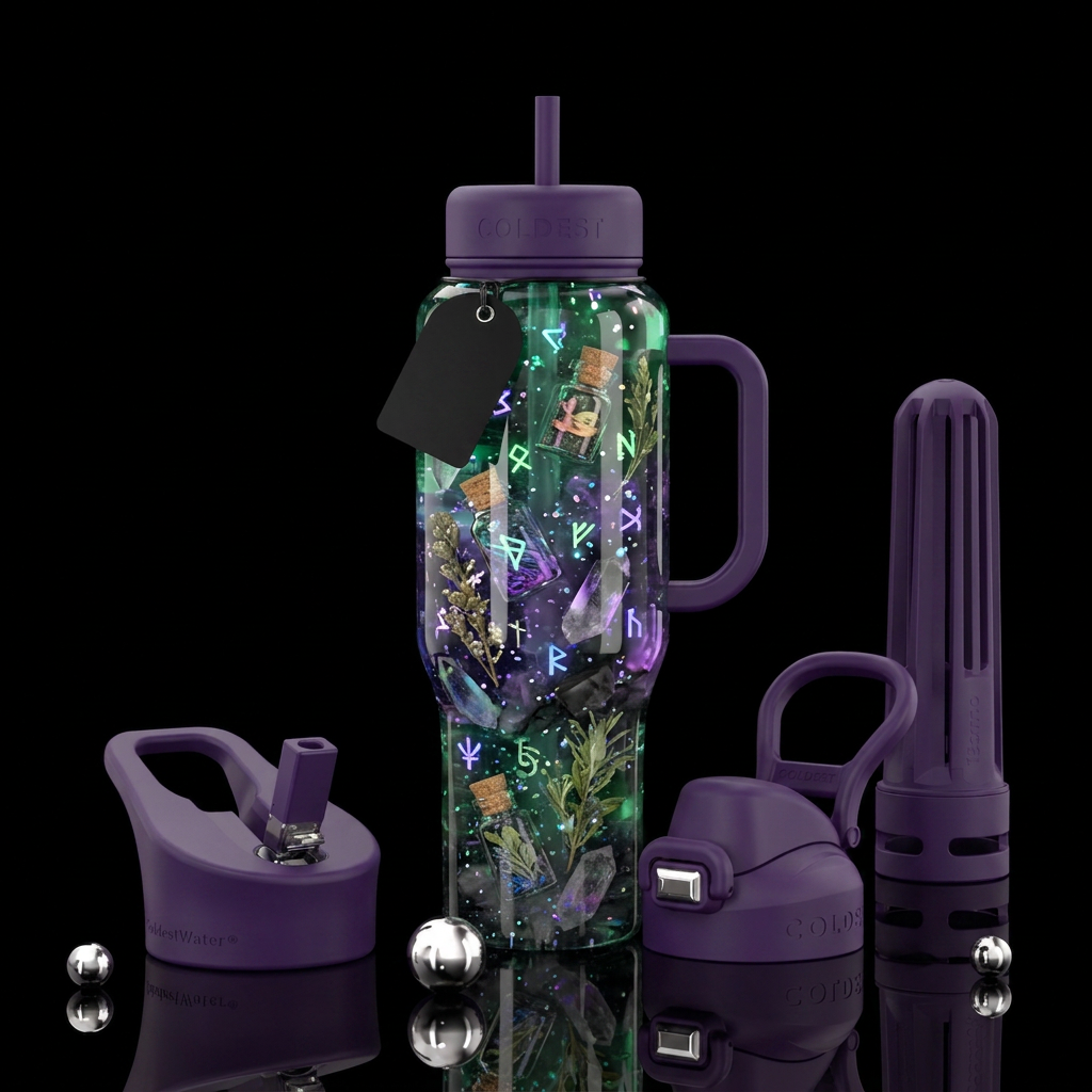 Arcane Ooze water bottle design