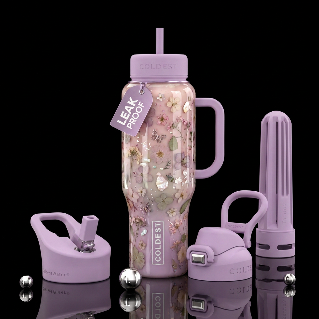 Bloom Goo water bottle design