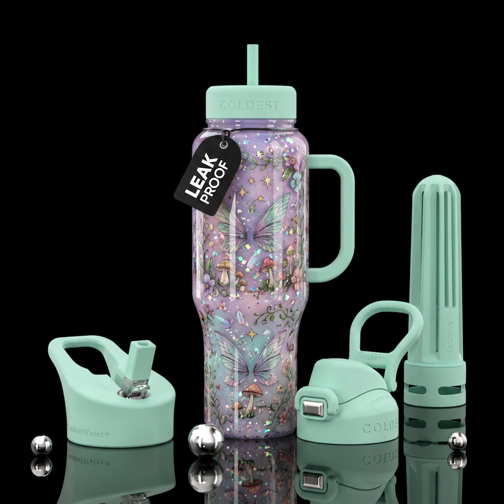 Fairy Floof 2 water bottle design
