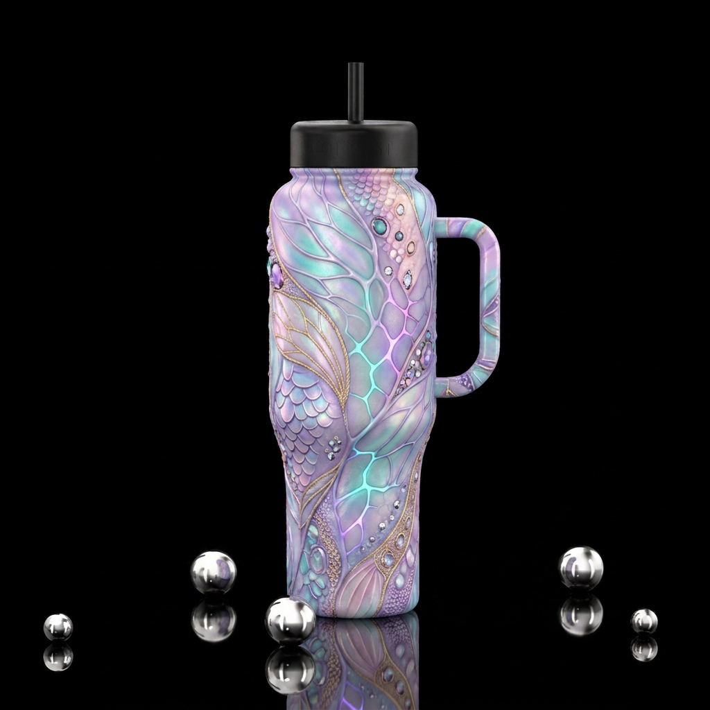 Luminous Chrysalis 2 water bottle design