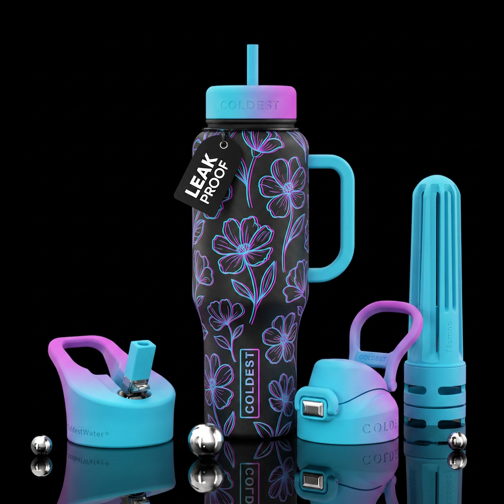 Neon Shift water bottle design