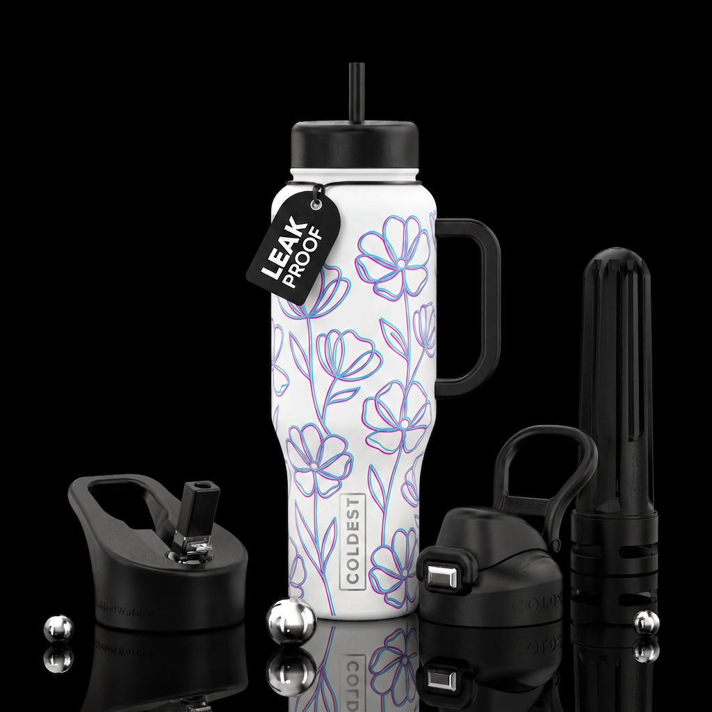Chromatic Bloom water bottle design