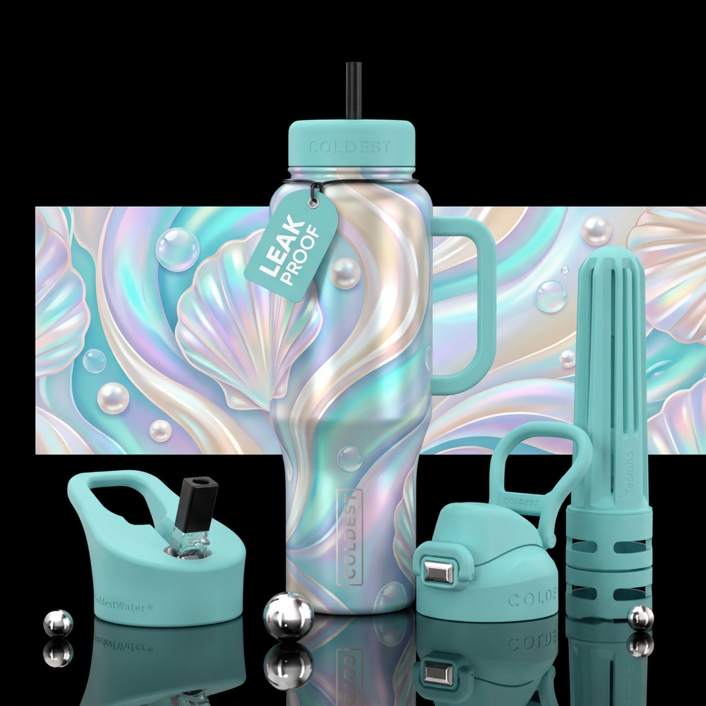 Ocean Opal water bottle design