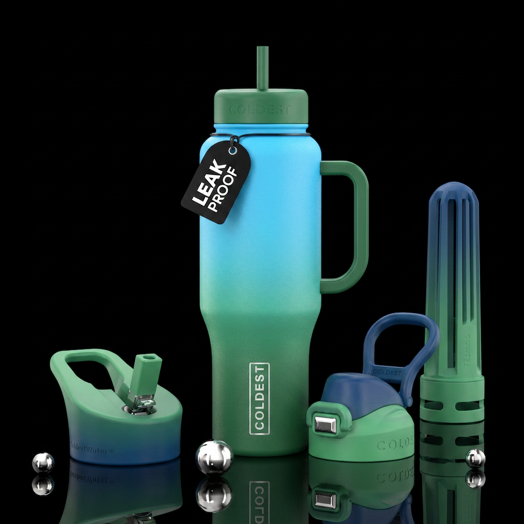 Coastal Moss water bottle design