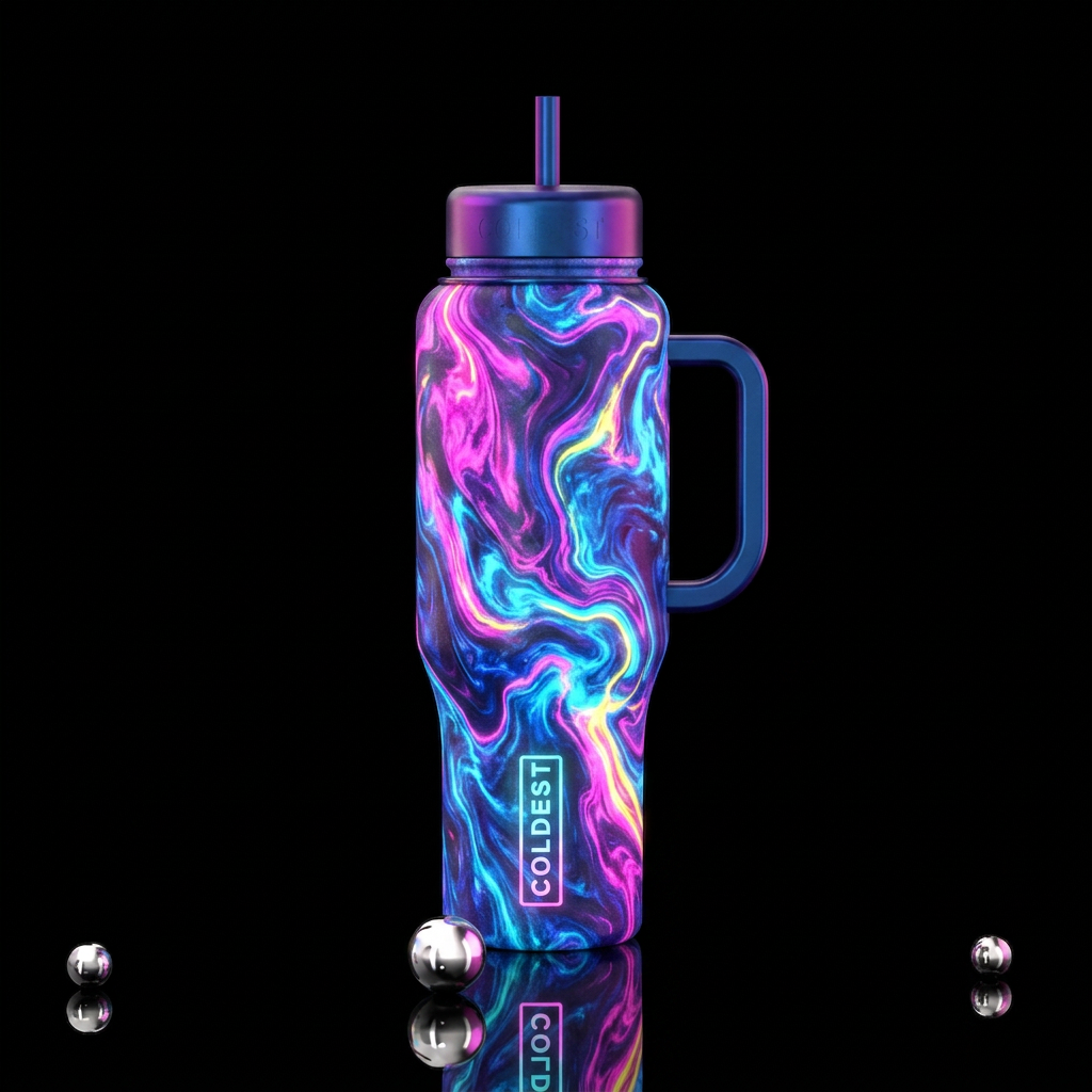 Enchanted Marble water bottle design
