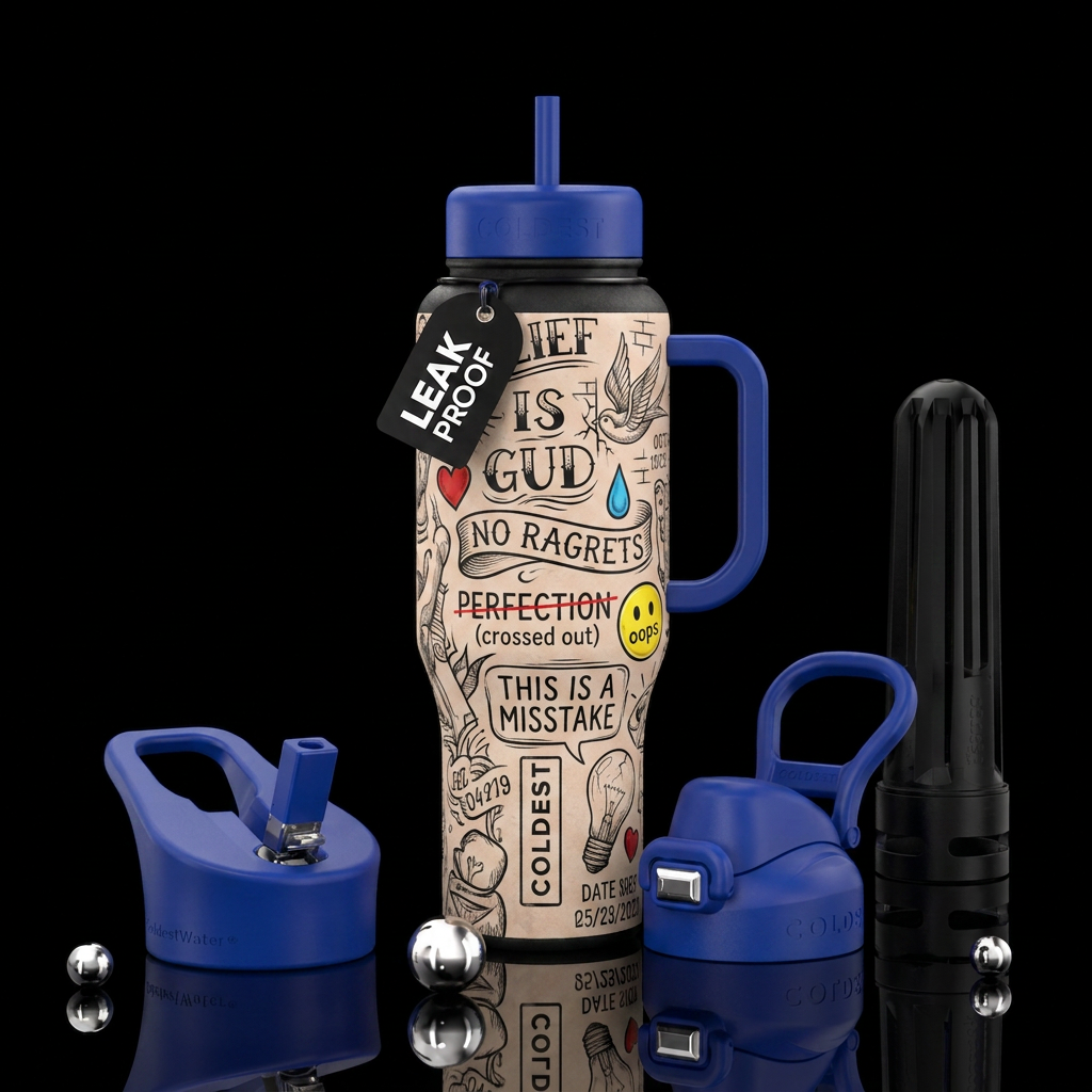 Permanent Error water bottle design