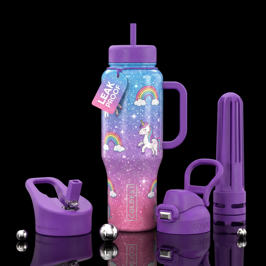 Baby Unicorn water bottle design